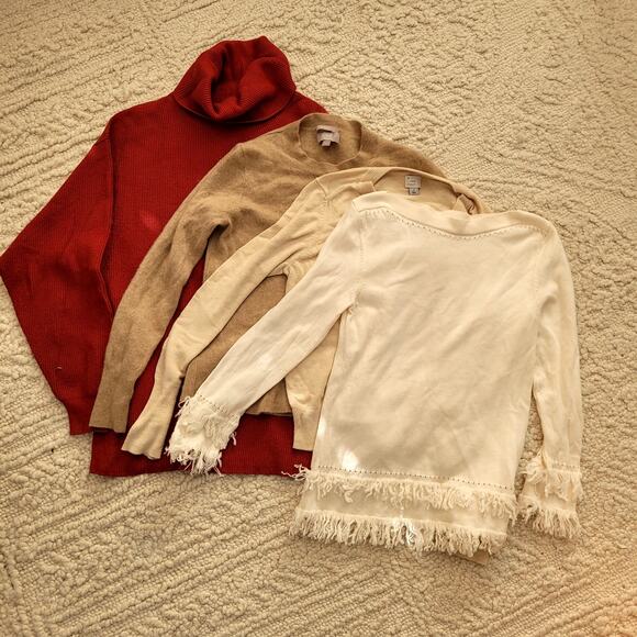 Fall Sweater Bundle Free People J Crew Trina Turk Sz S - Picture 1 of 4